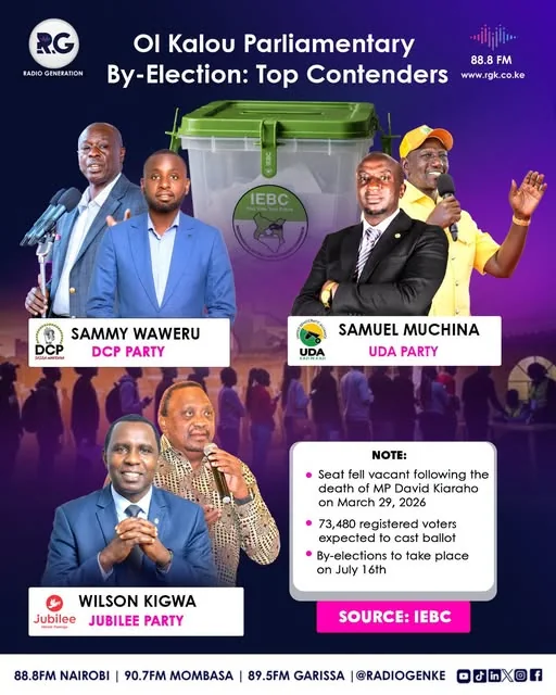 Ol Kalou Parliamentary By-Election: Top Contenders