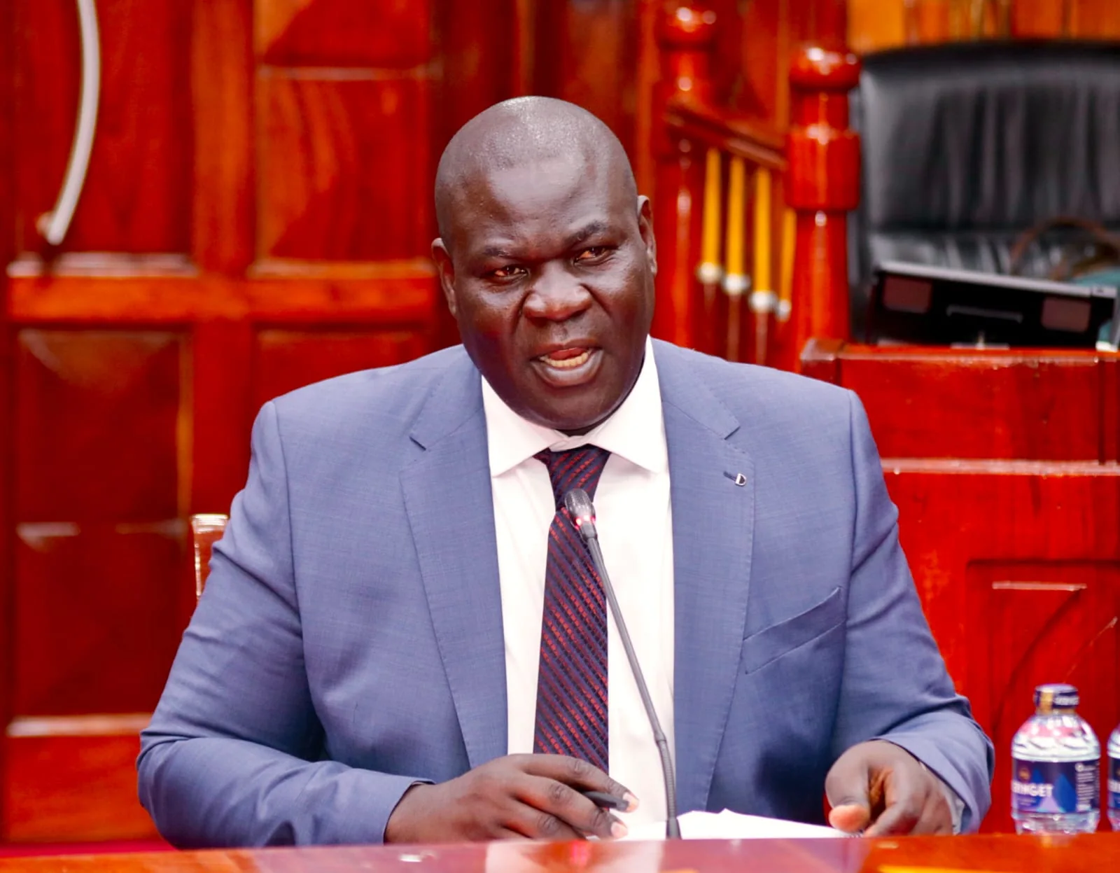 POA chairperson nominee Duncan Ojwang Oburu appears before the Gabriel Tongoyo-led National Assembly Committee on Administration and Internal Security during his vetting at Parliament on August 12, 2026. PHOTO/DAVID BOGONKO NYOKANG'I
