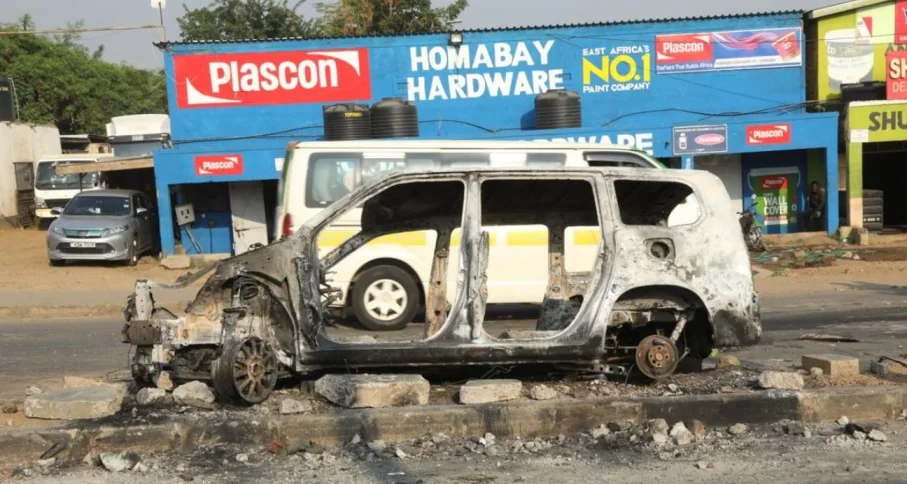 NPS: One police officer killed during Linda Mwananchi rally in Homa Bay