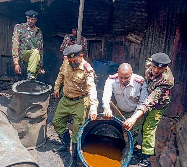NPS seizes 2,000 litres in Kahawa West illicit brew operation