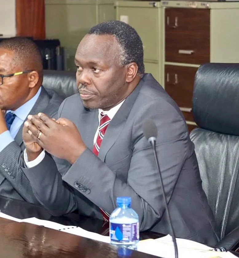 Insurance Regulatory Authority (IRA) CEO Godfrey Kiptum appeared before the National Assembly Committee on Commercial Affairs and Energy during grilling in Parliament on August 26, 2026. Photo: David Bogonko Nyokang'i