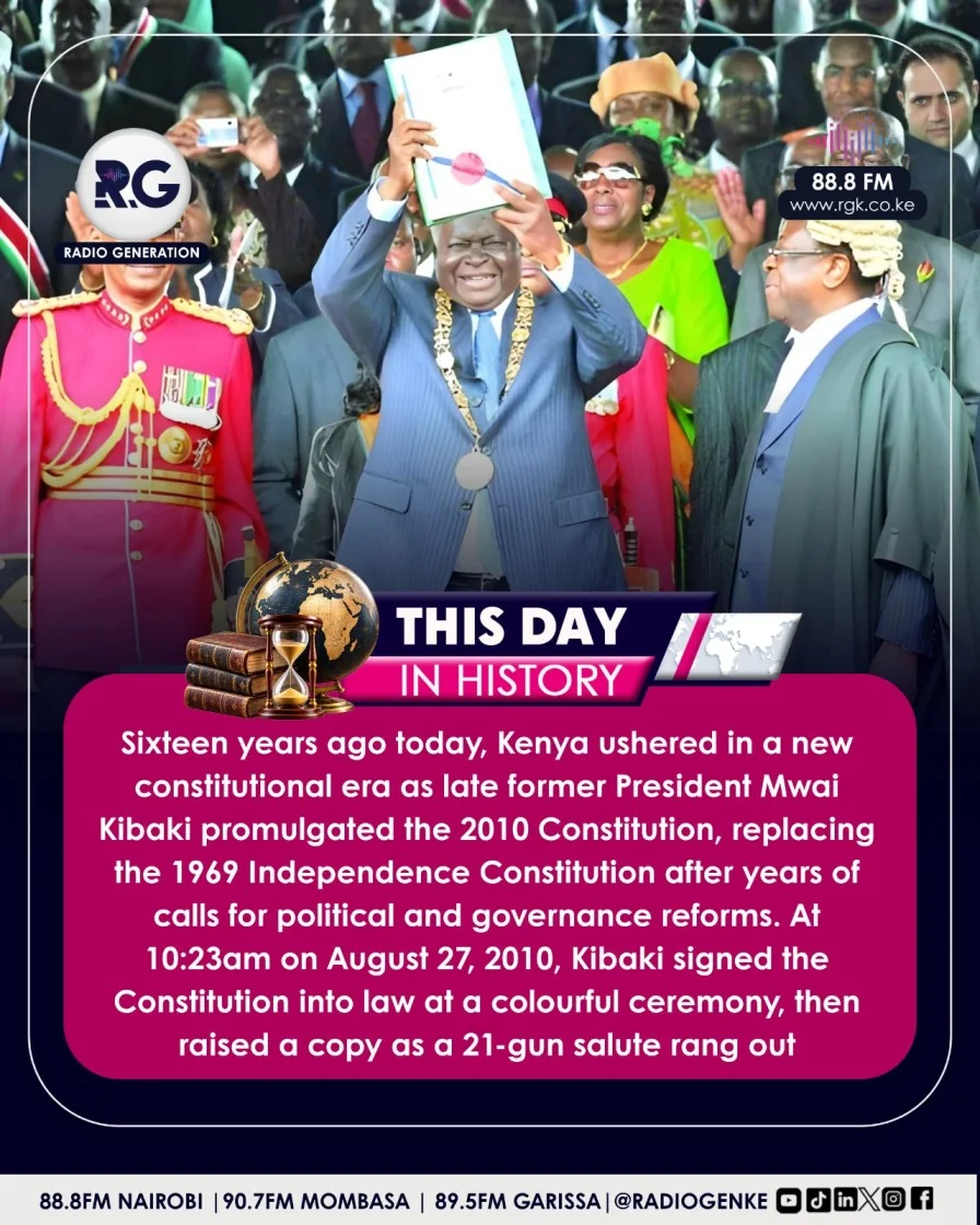 August 27: The day Kibaki gave Kenya a new constitution