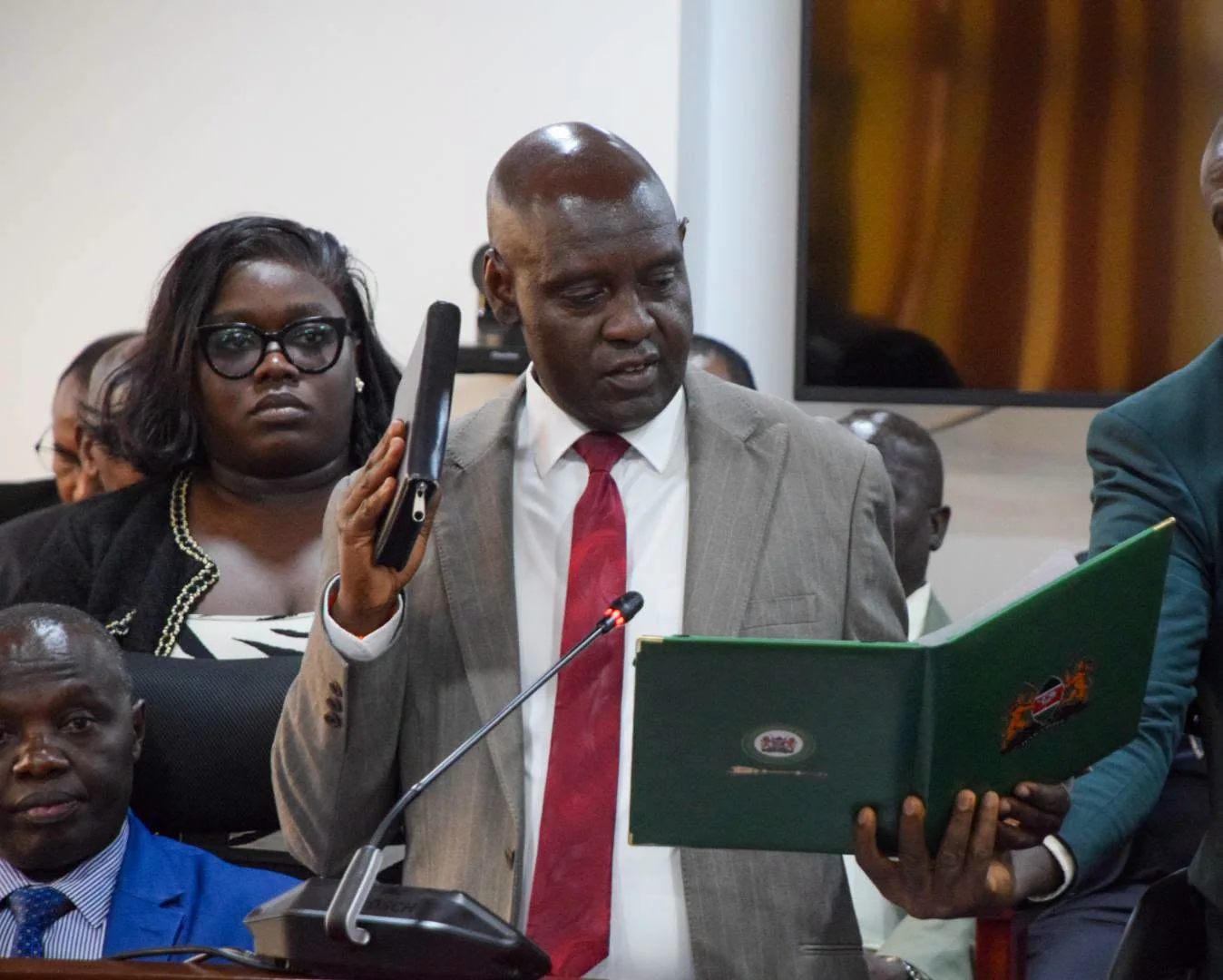 Basic Education PS John Ololtuaa appears before the National Assembly Public Accounts Committee in Parliament on 27th August, 2026. PHOTO/ David Bogonko Nyokang'i