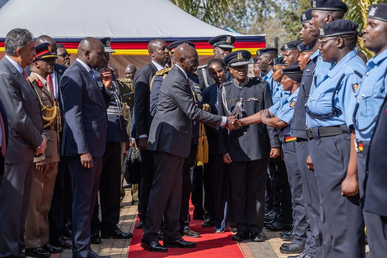 Sky-blue returns as Ruto unveils new police uniform