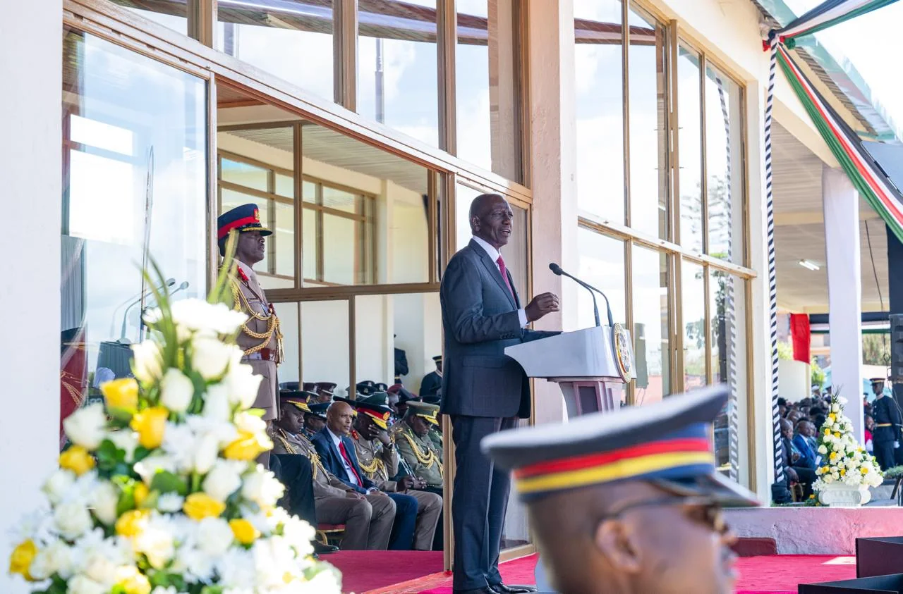 Ruto breaks ground for new police training grounds at Kiganjo