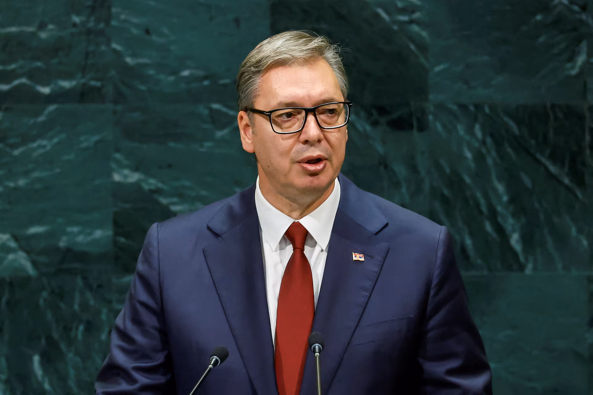 Serbia's President Aleksandar Vucic announces resignation
