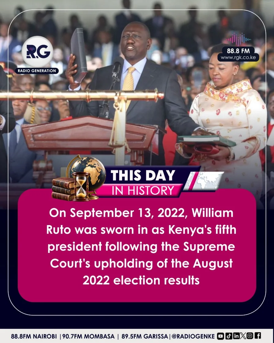 September 13, 2022: Ruto begins his presidency