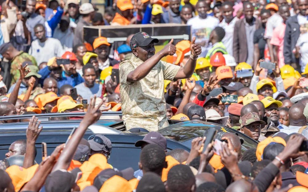 President William Ruto engages the residents of Awendo during his development tour of Migori County on September 16, 2026.(1)