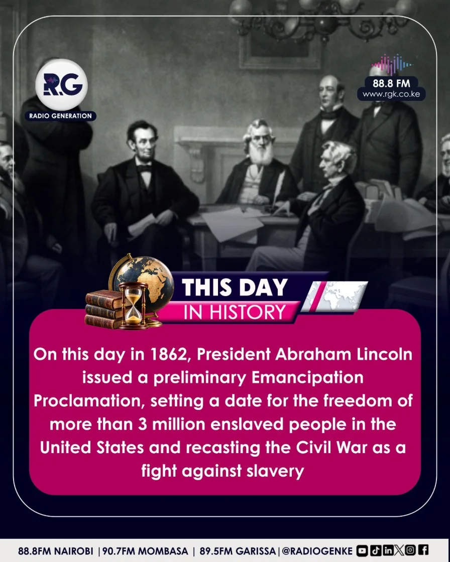 September 22, 1862: Lincoln moves to end slavery in America