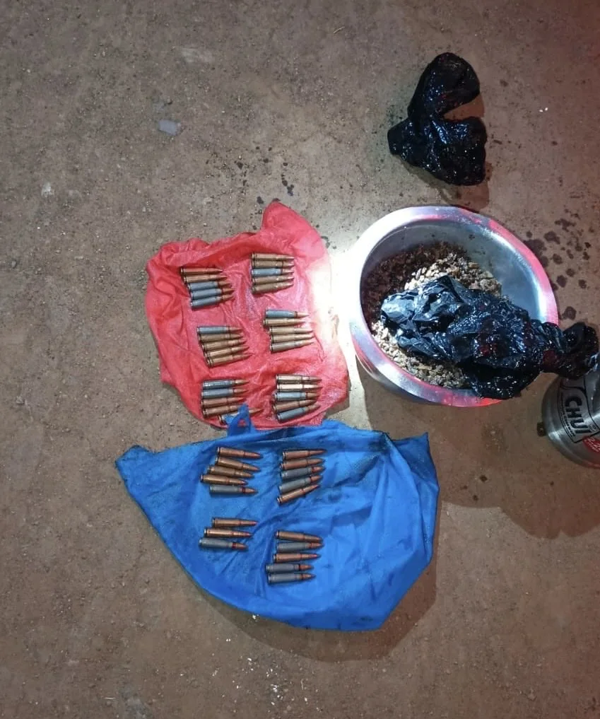Police recover 48 AK-47 rounds concealed in meat on passenger bus