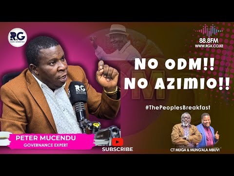 No ODM, No Azimio! ODM Was 60% of Azimio ~ Peter Mucendu