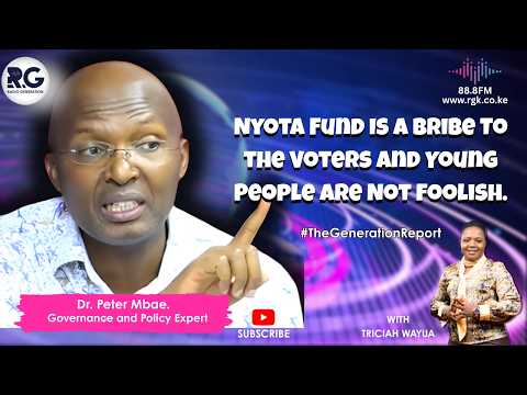 "Nyota Fund Is A Bribe To the Voters And Young People Are Not Foolish." Dr. Peter Mbae.