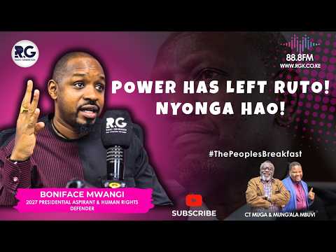 Power Has Left Ruto! Nyonga Hao! ~ Boniface Mwangi
