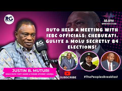 REVEALED: Ruto Held a Meeting With IEBC Officials; Chebukati, Guliye & Molu B4 Elections ~ JB Muturi