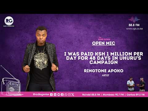 I Was Being Paid KSh 1 Million Per Day For 48 Days In Uhuru's Campaign ~ Ringtone Apoko, Artist