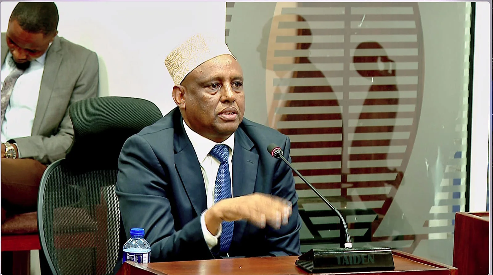 Marsabit Governor Mohamud Ali appears before the Senate Health Committee, chaired by Uasin Gishu Senator Jackson Mandago, at Parliament on October 6, 2026. PHOTO/DAVID BOGONKO NYOKANG’I