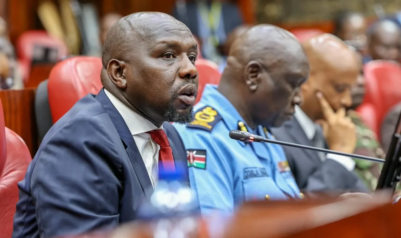 Interior Cabinet Secretary Kipchumba Murkomen appearing before Appearing before the Departmental Committee on Administration and Internal Security on October 7, 2026