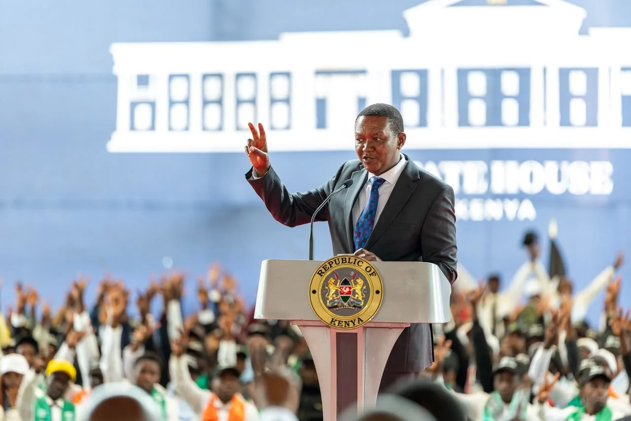 Labour and Social Protection Cabinet Secretary Alfred Mutua speaking during the NITA graduation ceremony at State House, Nairobi, on October 8, 2026.