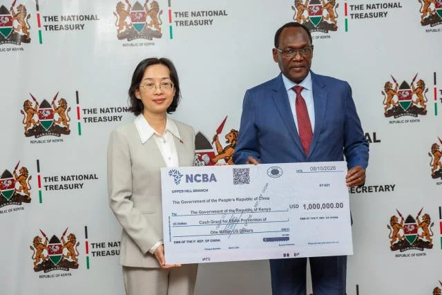 Treasury PS Chris Kiptoo and China envoy to Kenya Guo Haiyan at the Treasury building, October 8, 2026