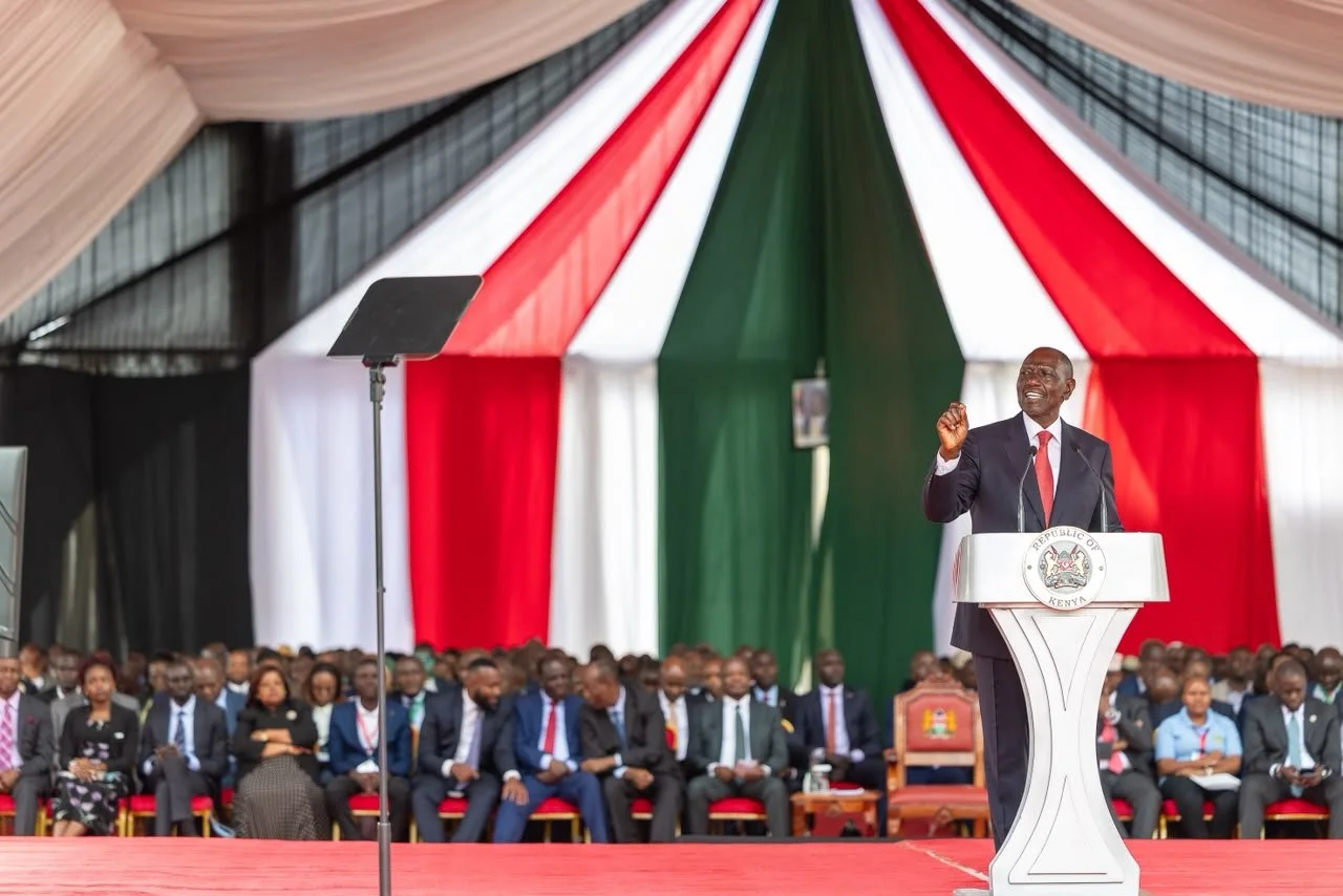 President William Ruto addressing the Agriculture and Food Security Transformation Summit at Jamhuri ASK Showground, Nairobi on October 8, 2026.