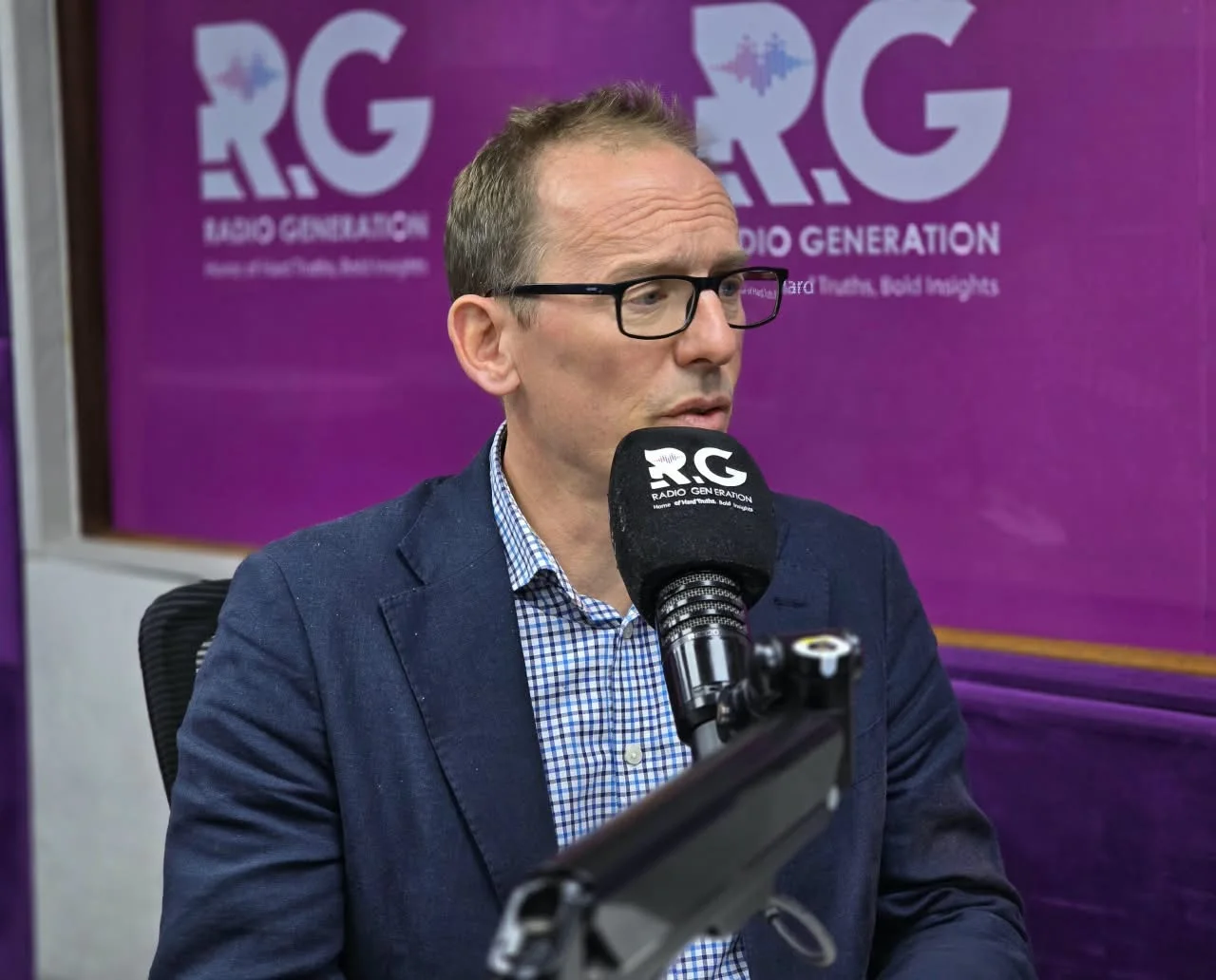 British High Commissioner to Kenya Matt Baugh during an interview at Radio Generation on October 9, 2026.