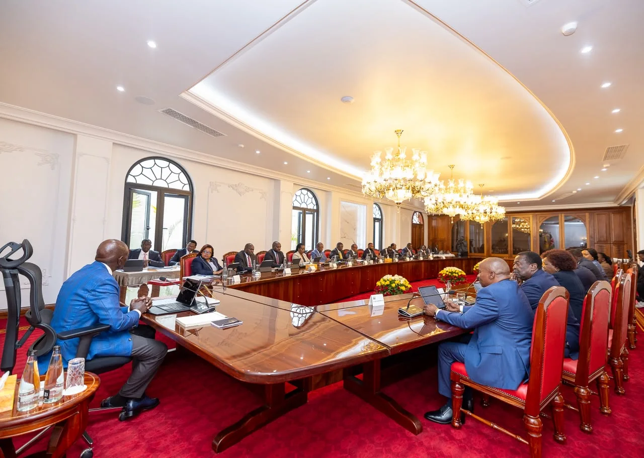 President William Ruto chairs a cabinet meeting at State House, Nairobi on October 9, 2026