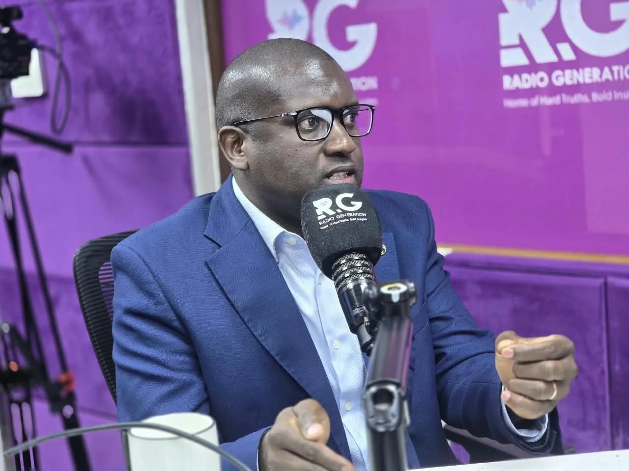 Kenya Bora Tuitakayo and Nairobi Governor aspirant Cyprian Nyamwamu during a Radio Generation interview on October 12, 2026.