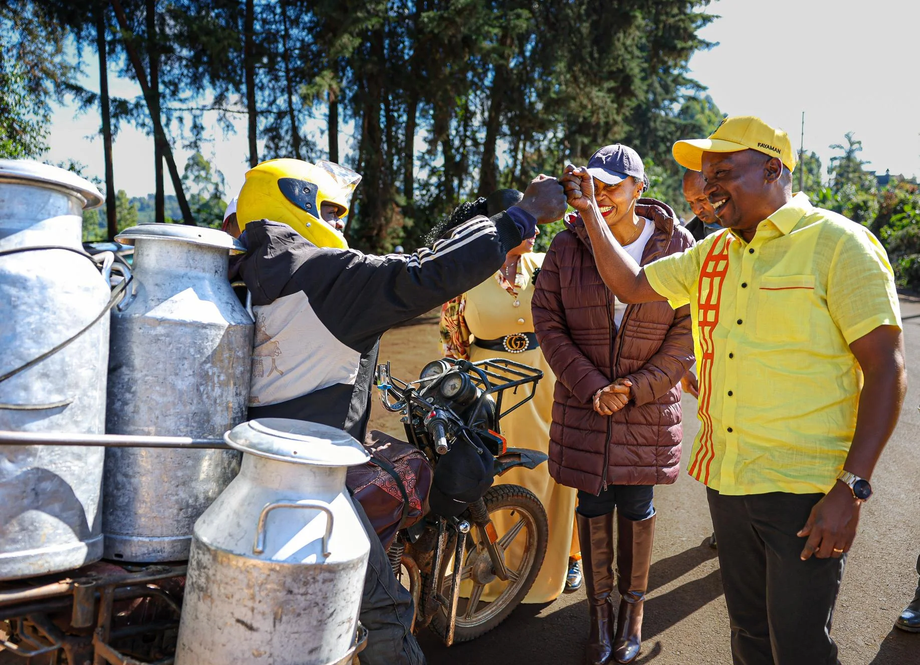 Deputy President Kithure Kindiki interacting with the residents of Othaya Constituency during his development tour of Nyeri County on October 12, 2026.