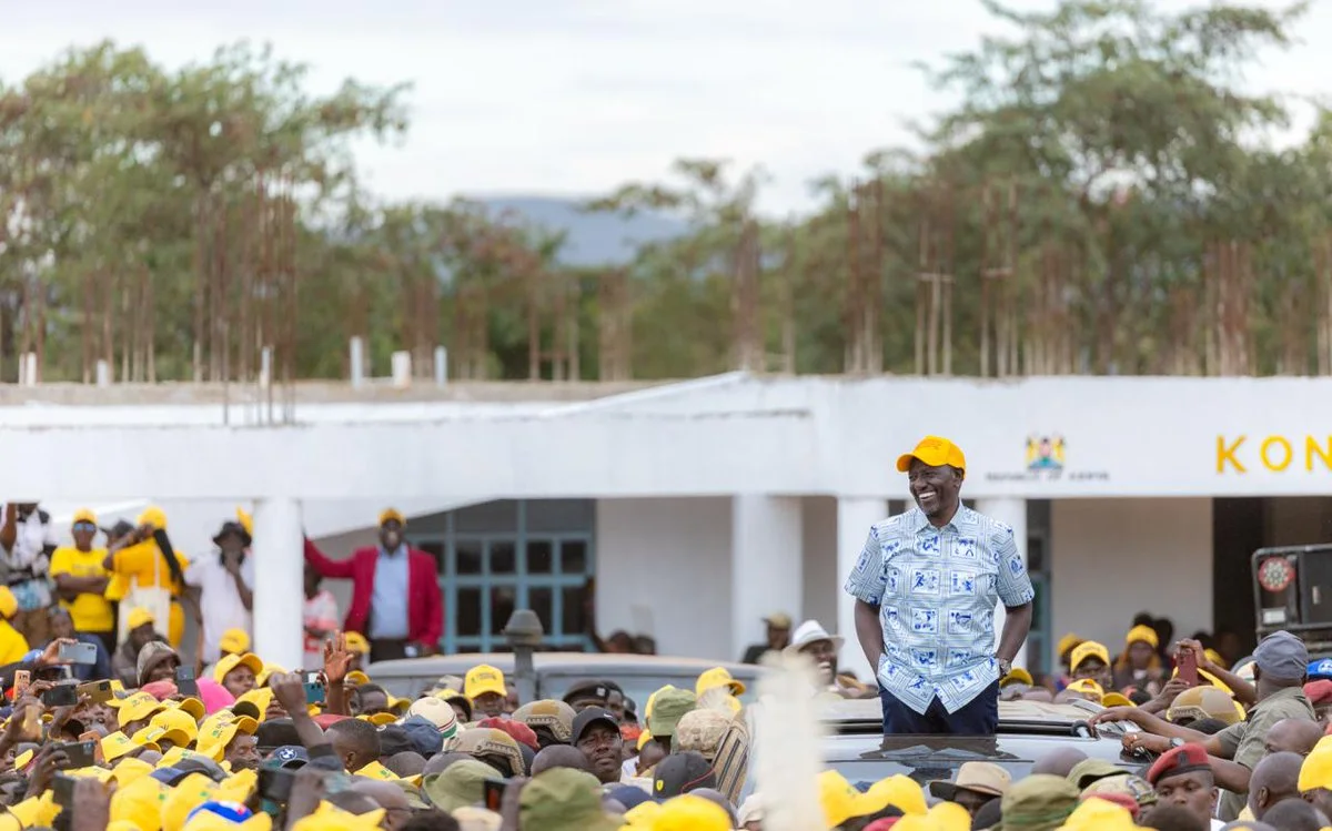 President William Ruto during the Inspection of the construction of Kongasis Teachers Training College in Churo, Tiaty Constituency, Baringo County, on October 13, 2026