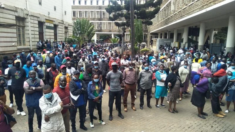 Nairobi City County employees go on strike