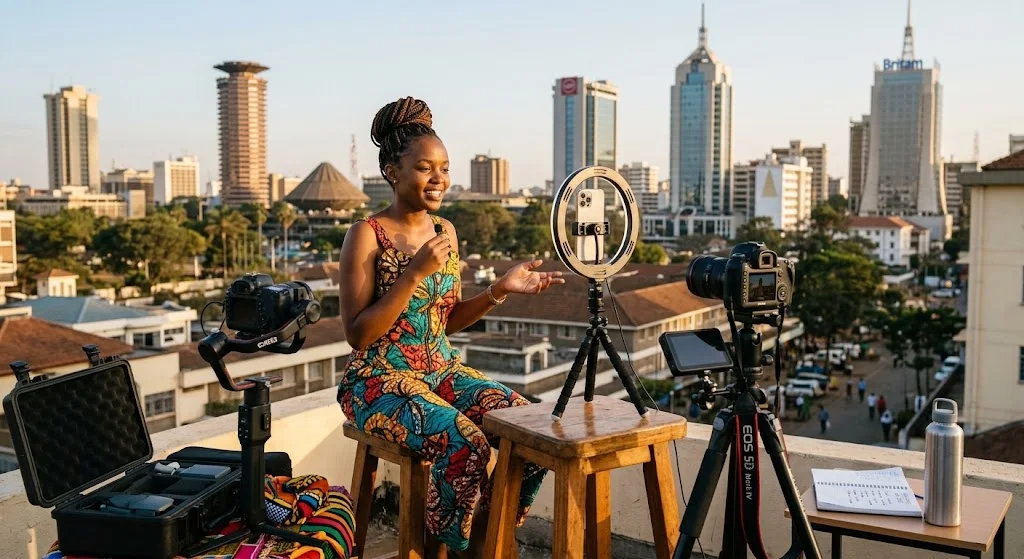 A content creator in Nairobi.