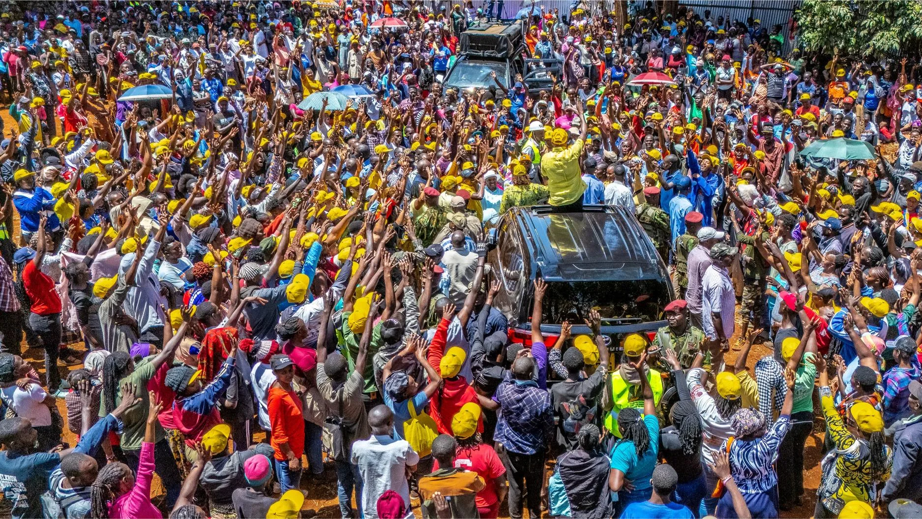 Deputy President Kithure Kindiki's with residents of Kiambu Town at Kirigiti Shopping Centre on October 14, 2026