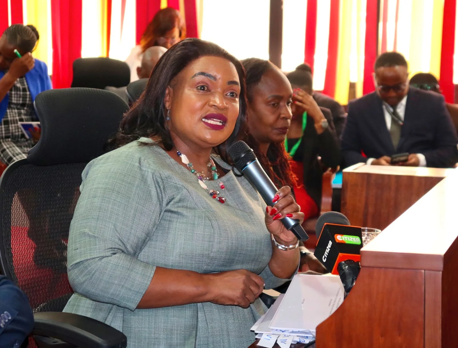 Jayne Imbunya the PS State Department for Public Service and Human Capital Development appears before the National Assembly Committee on Public Accounts in Parliament on 14th October,2026. PHOTO/DAVID BOGONKO NYOKANG’I