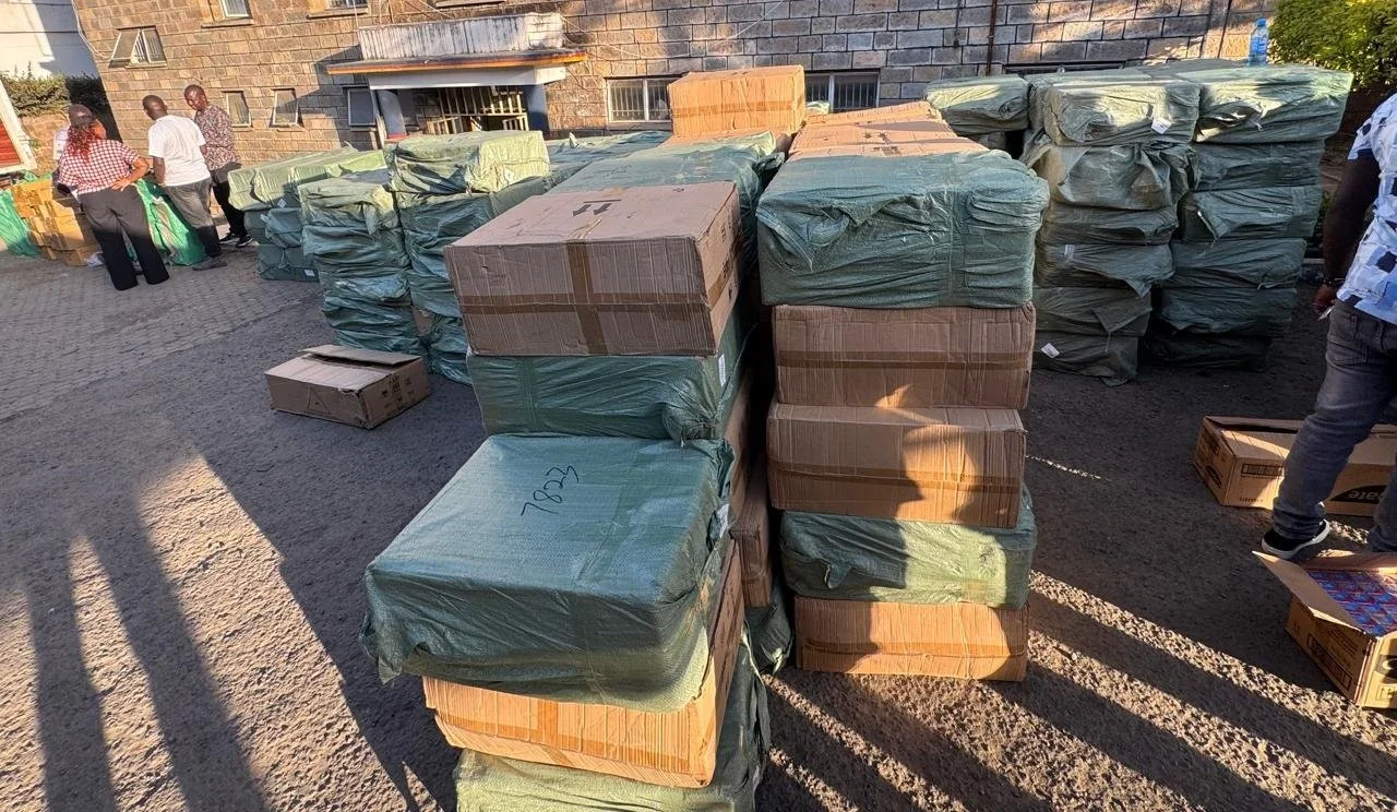 Some of the suspected contraband seized by DCI officers during a three-day nationwide crackdown that concluded on October 15, 2026.
