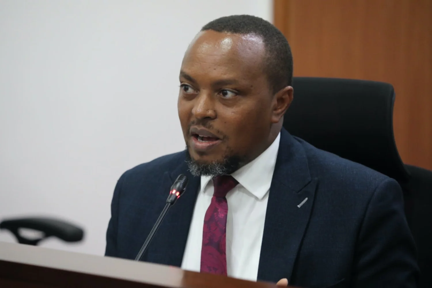 The Energy and Petroleum Regulatory Authority (EPRA) Director-General Edward Mwirigi appears before the National Assembly Special Funds Accounts Committee, chaired by Migori County Woman Representative Fatuma Mohammed, in Parliament on 15th October, 2026. PHOTO/DAVID BOGONKO NYOKANG’I