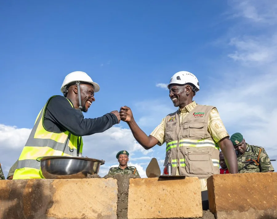 President William Ruto during the laying the foundation stone for the Sh4.05 billion Kitale Medium Prison Phase 2 Affordable Housing Project in Saboti Constituency, Trans Nzoia County on October 16, 2026