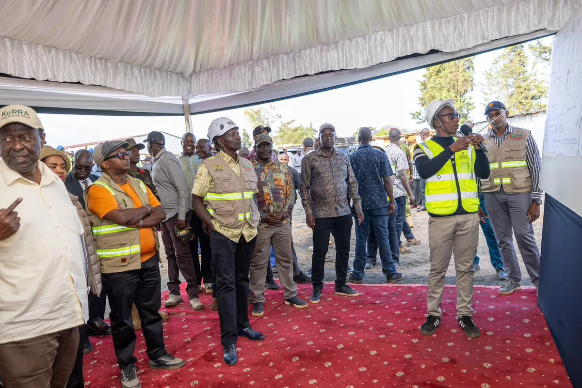 President William Ruto during the laying foundation stone for the Sh414 million Kitale National Polytechnic Student Village in Saboti Constituency, Trans Nzoia County on October 16, 2026.