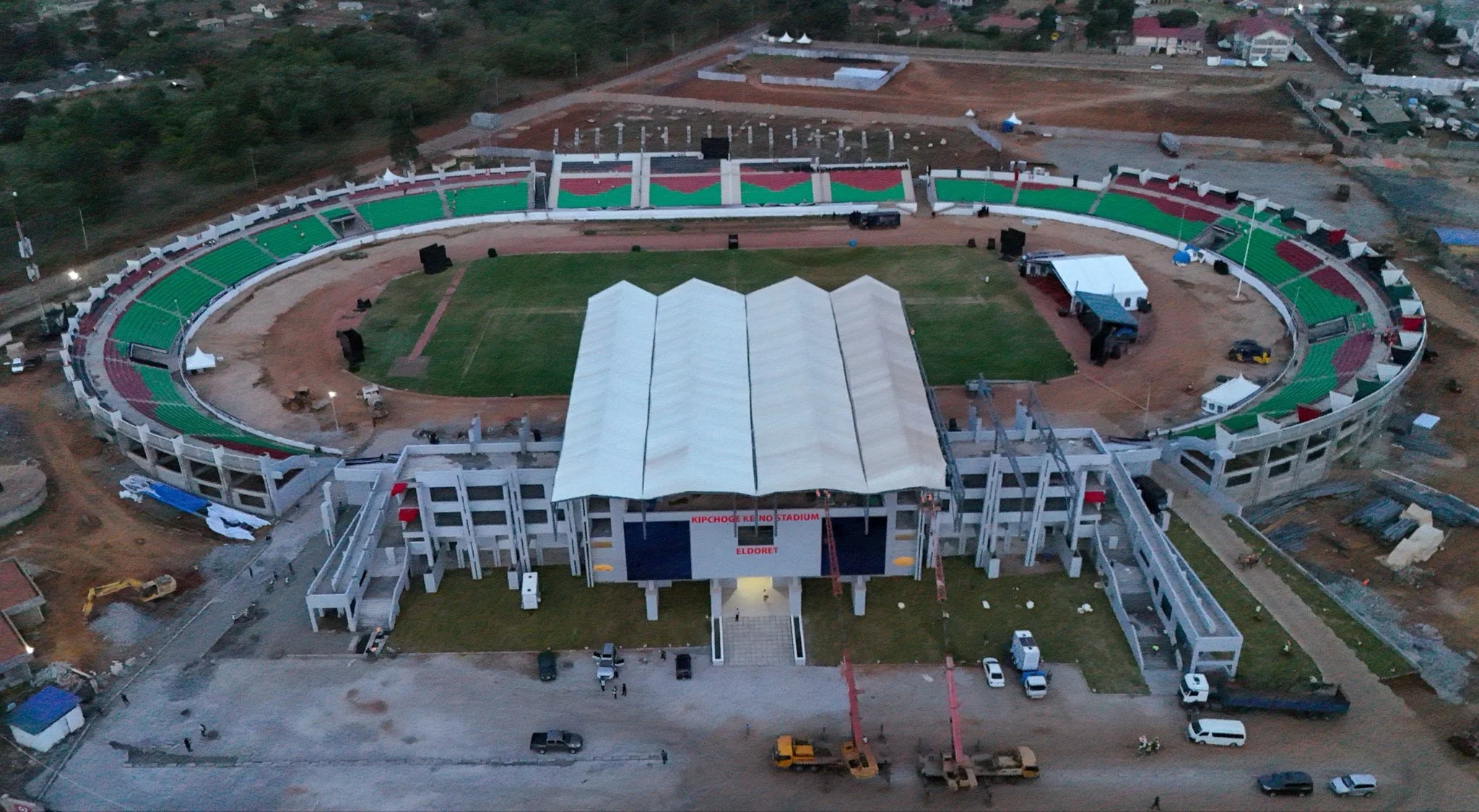 Kipchoge Keino Stadium in Eldoret, Uasin Gishu County ready to receive guests ahead of the Mashujaa Day celebrations on October 20, 2026.