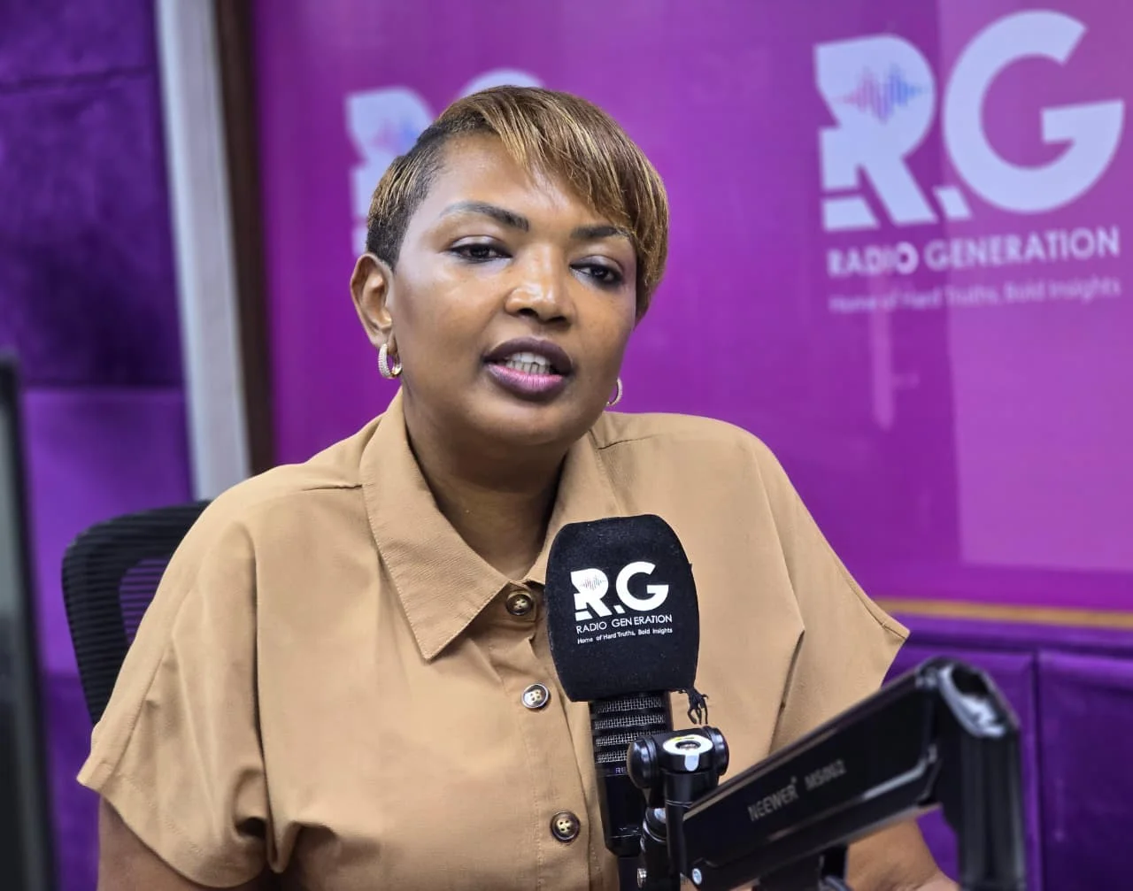 Nominated Senator Karen Nyamu in an interview at Radio Generation on October 23, 2026.