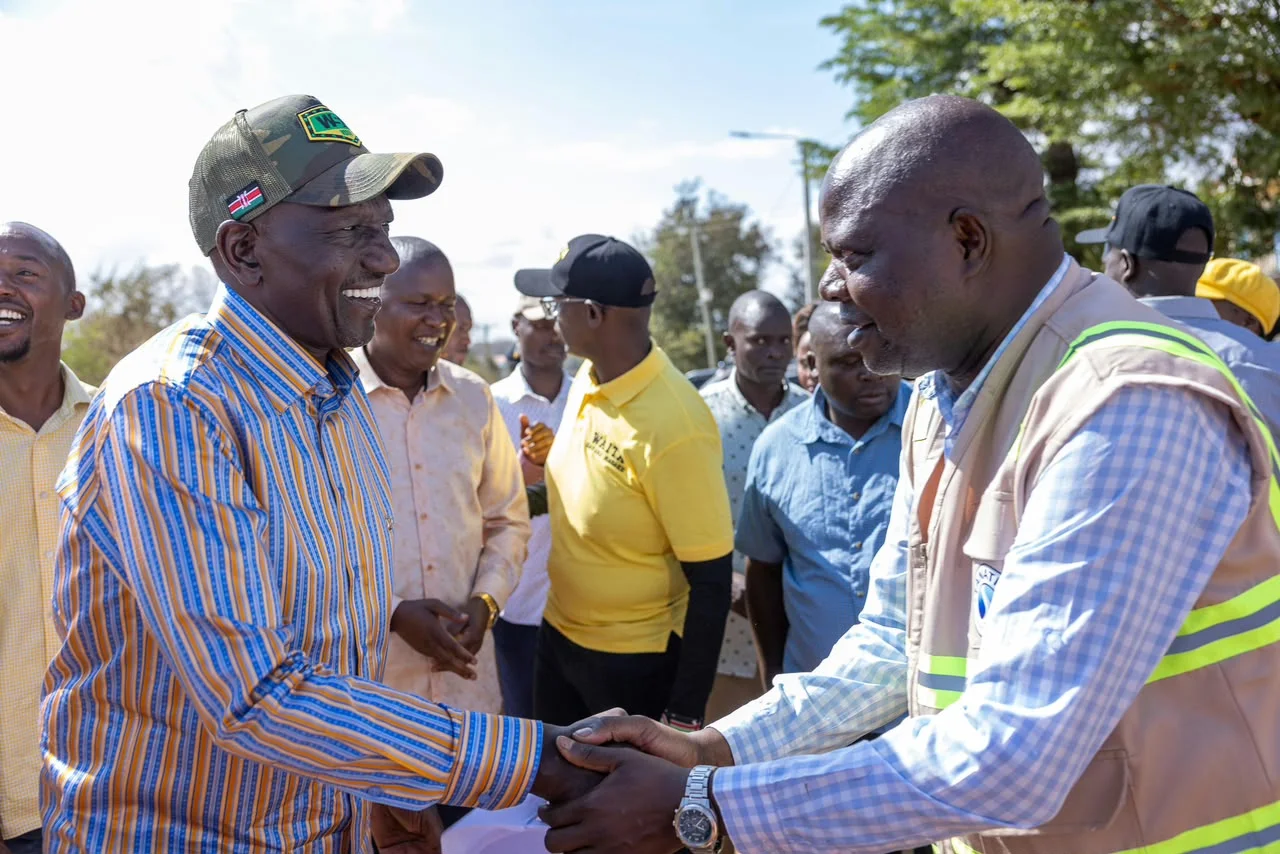 President William Ruto is being welcomed as he inspects the Mwala Cluster Water Project on October 24, 2026