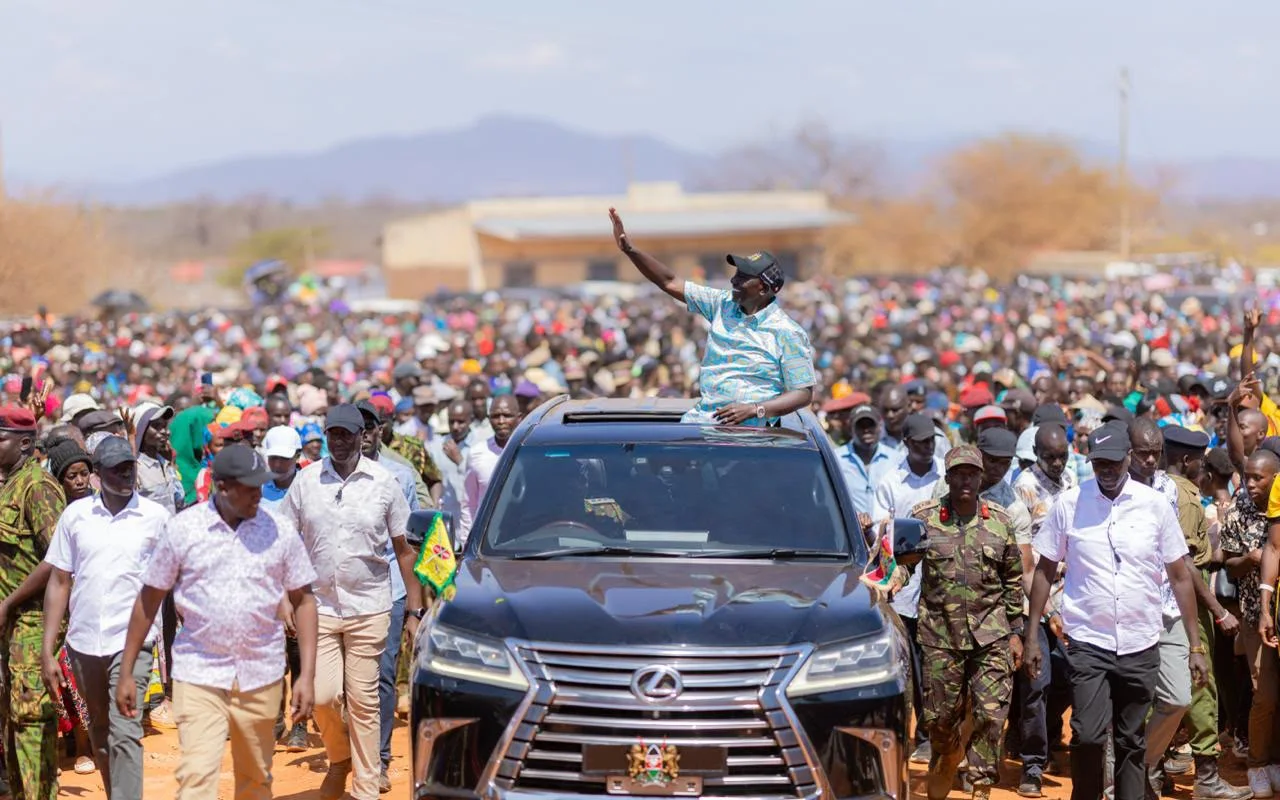 President William Ruto, during a development tour of Kitui County on October 26, 2026