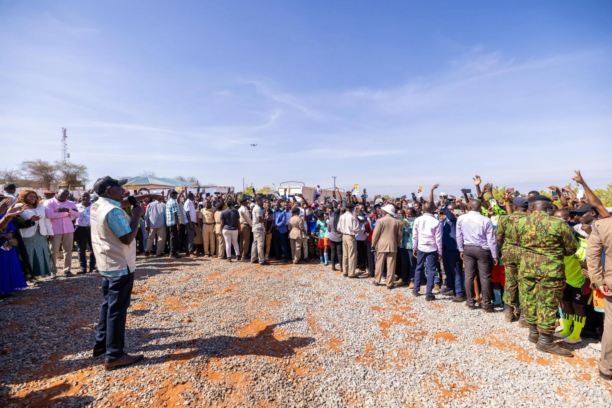 President William Ruto engaging the residents of in Kora, Mwingi North Constituency, Kitui County on October 26, 2026.