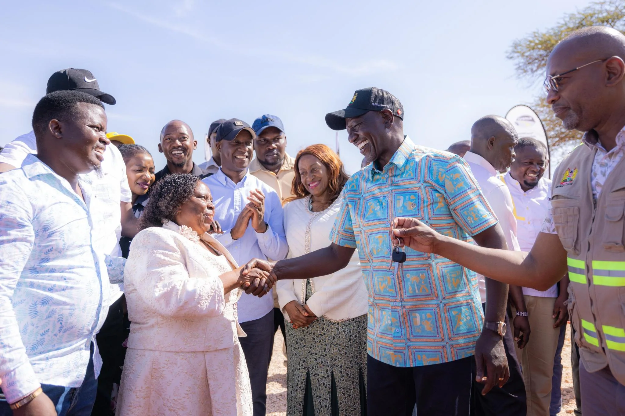 President William Ruto engaging the residents of Mwingi North constituency during his development tour of Kitui County region on October 26, 2026.