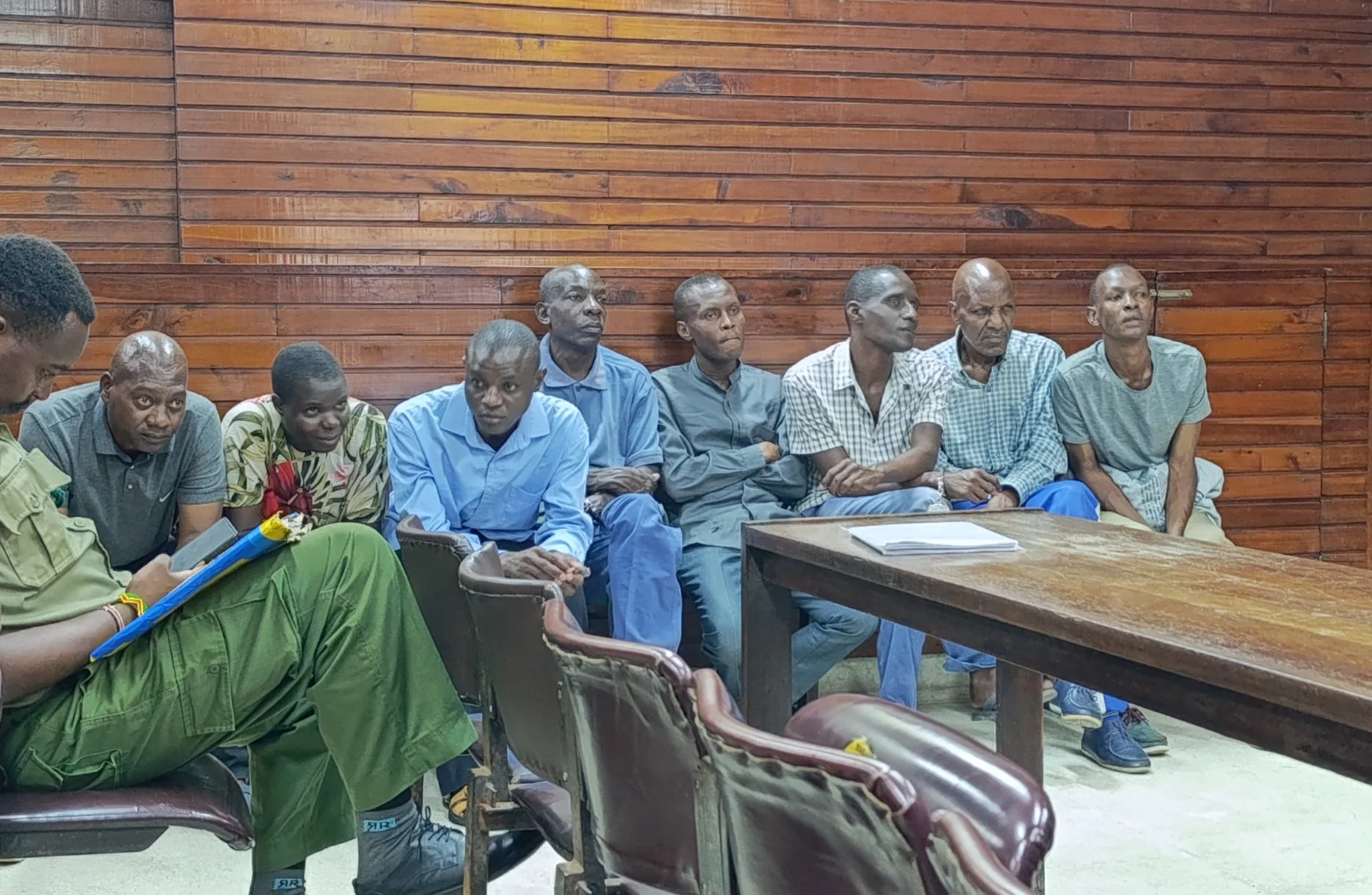 Suspects in the Kwa Binzaro case sitting in the dock