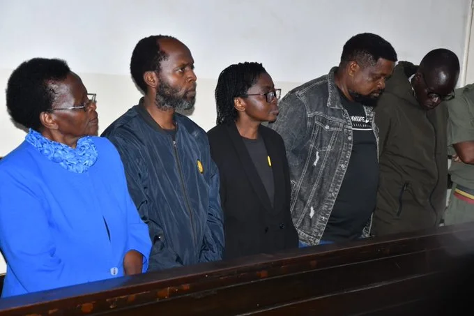 Rose Mbithe, two children, two police constables charged with murder of lawyer Mathew Kyalo Mbobu in Kibera High Court on October 27, 2026.