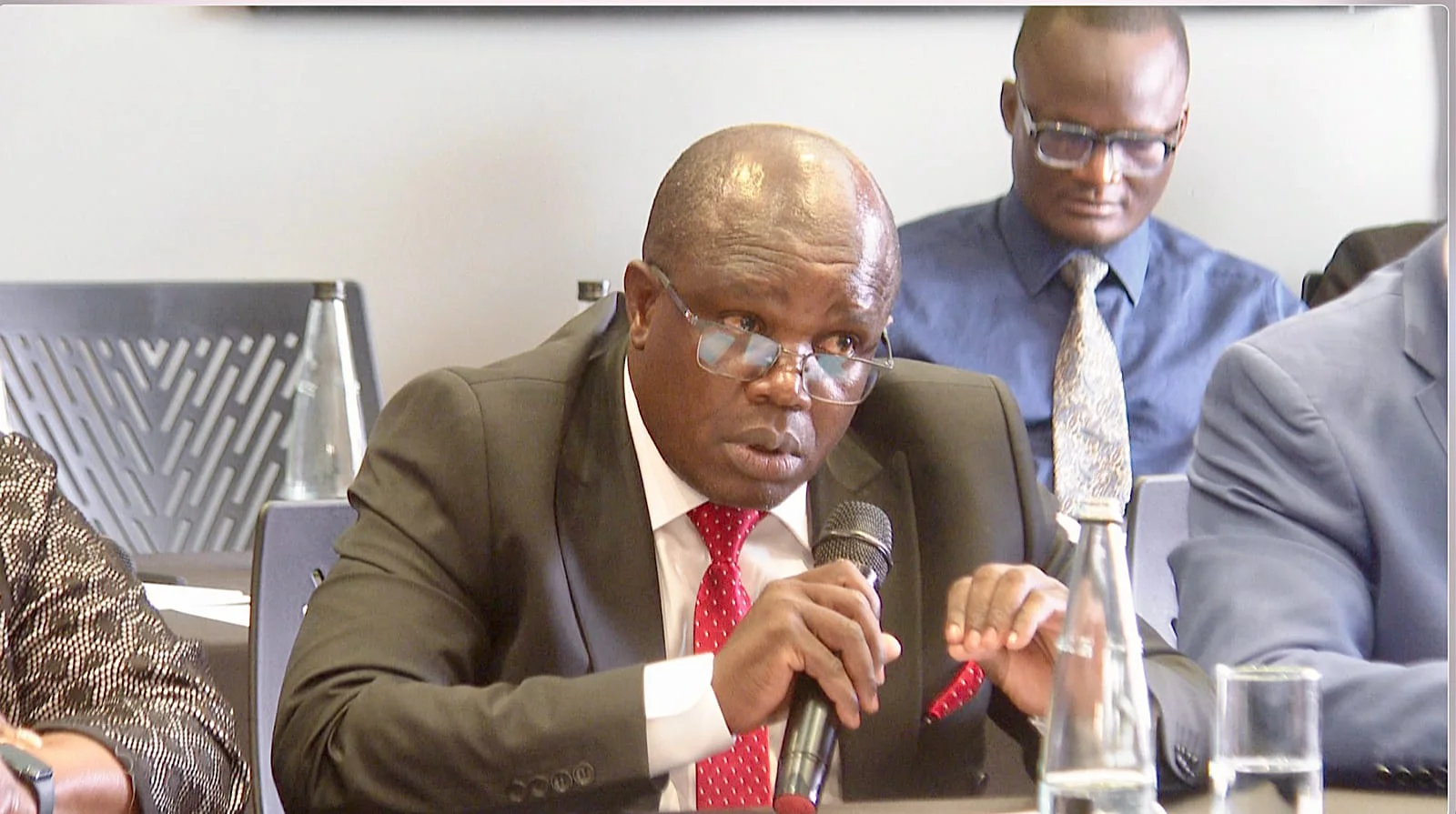 The Universities Academic Staff Union (UASU), led by its National Secretary General, Constantine Opiyo Wasonga appears before the National Assembly Committee on Education in Parliament on 28th Oct 2026. PHOTO: DAVID BOGONKO NYOKANG’I