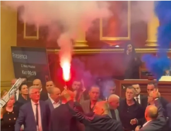 Albanian opposition lawmakers