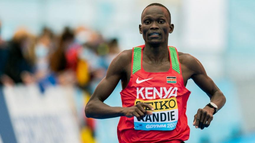 Kibiwott Kandie in action during a past race. PHOTO/La Voix Du Nord
