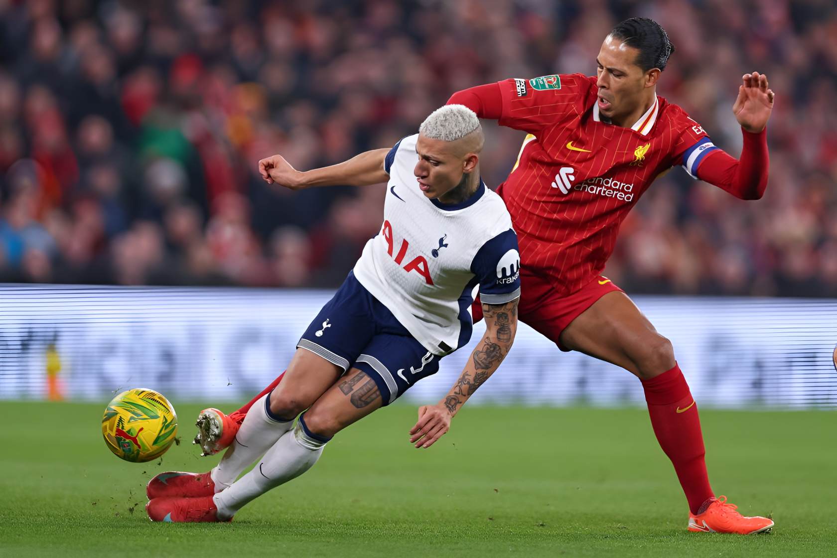 'A sea of Reds': Liverpool on the brink of Premier League history