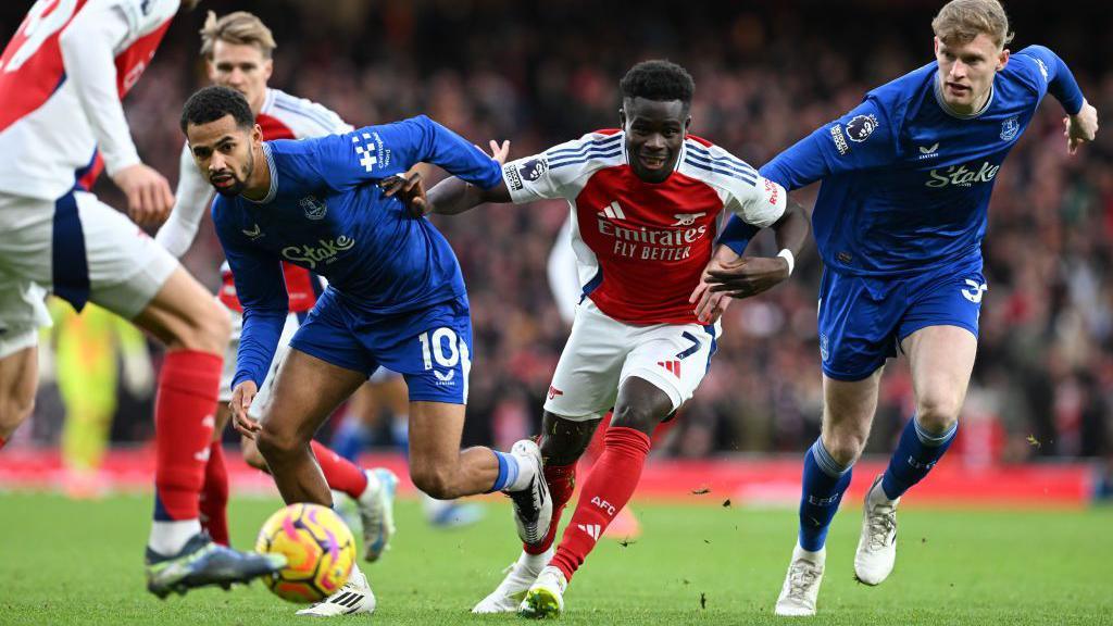 English Premier League: Arsenal travel to Everton in Saturday action